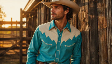 distressed western shirt 