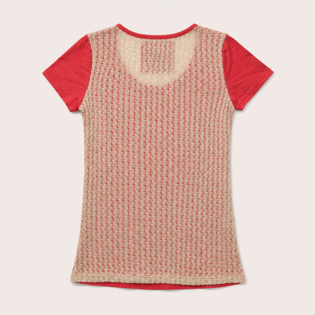 Red Western Graphic Henley Tee