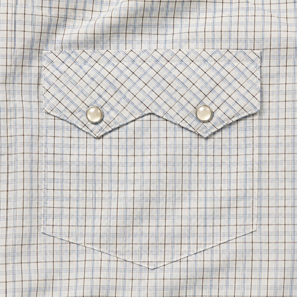 Cowboy Legend Men's Long Sleeve Micro Plaid Western Snap Shirt