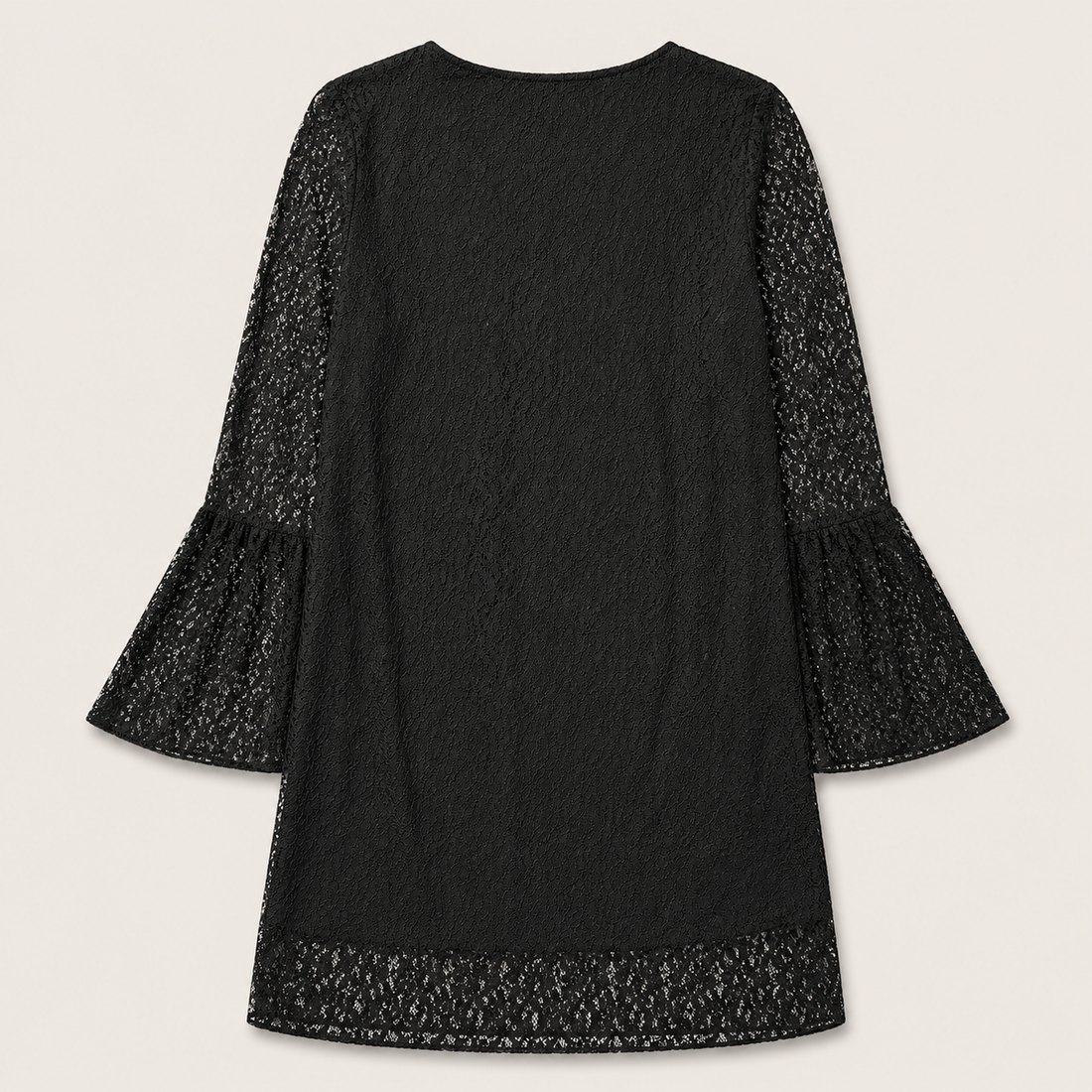 Vintage Lace Bell Sleeve Tunic Dress