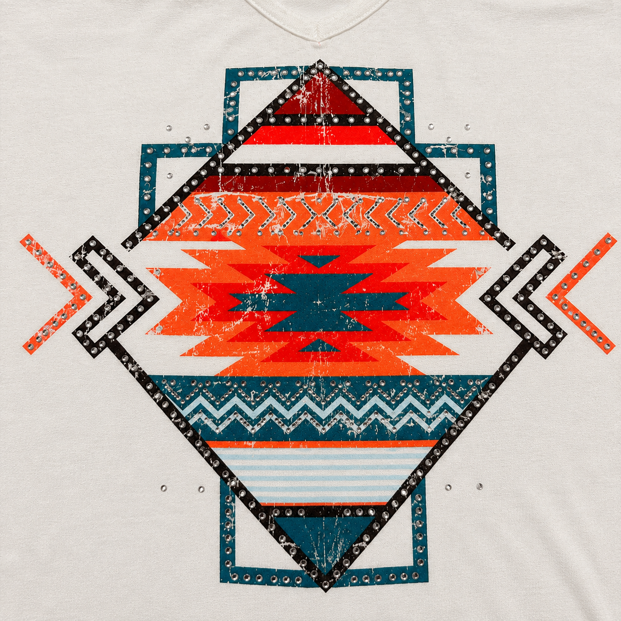 Women’s Aztec Graphic Crisscross Sleeveless Tank Top
