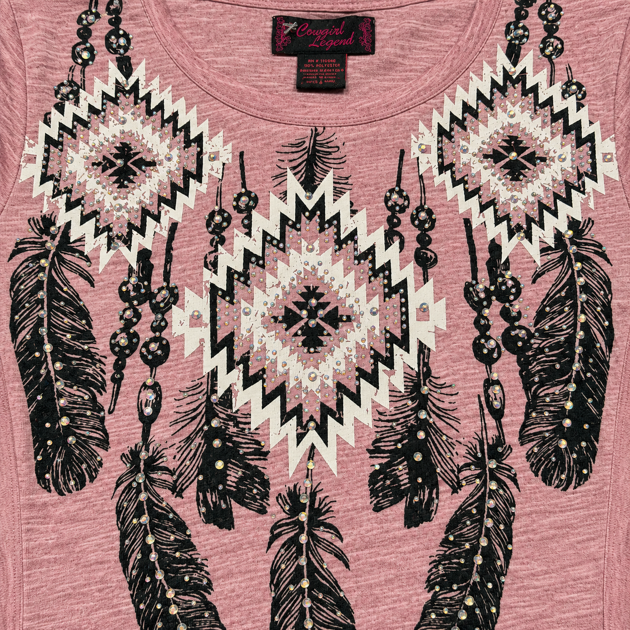 Women’s Aztec Dreamcatcher Fringe Western Top