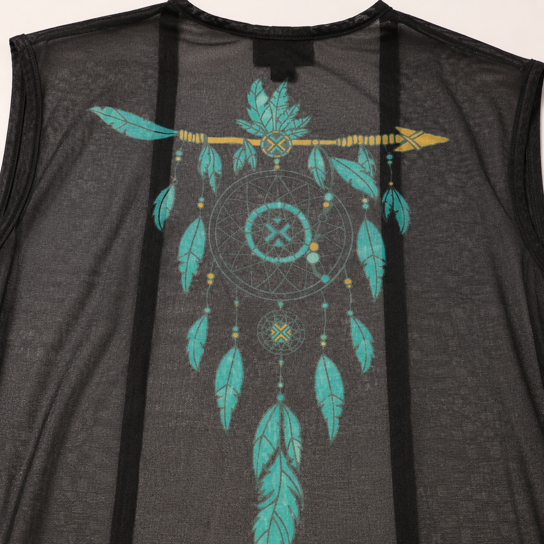 Women’s Southwestern Aztec Sleeveless Duster Cardigan