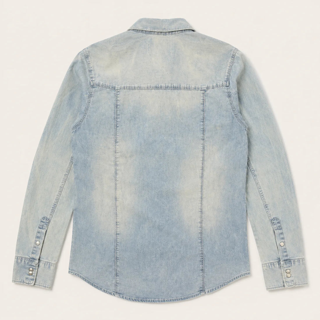 Embellished Western Denim Snap Shirt