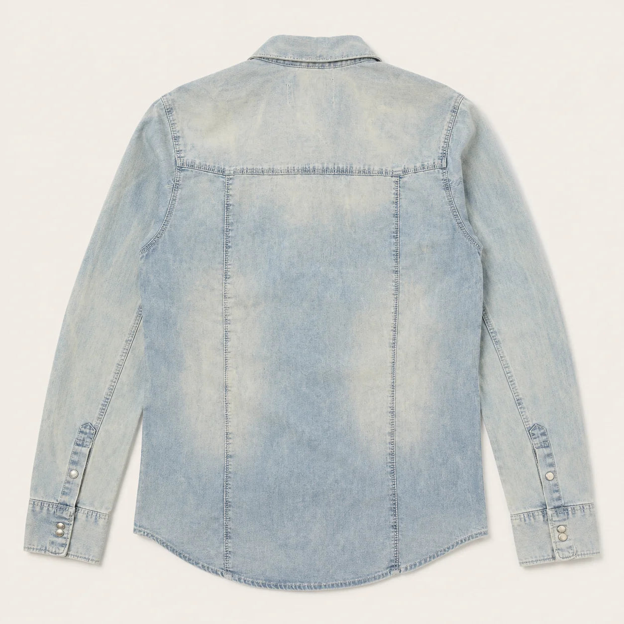 Embellished Western Denim Snap Shirt