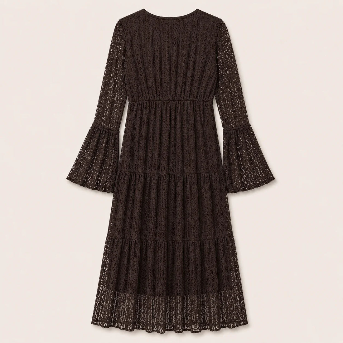 Boho Lace Tiered Maxi Dress