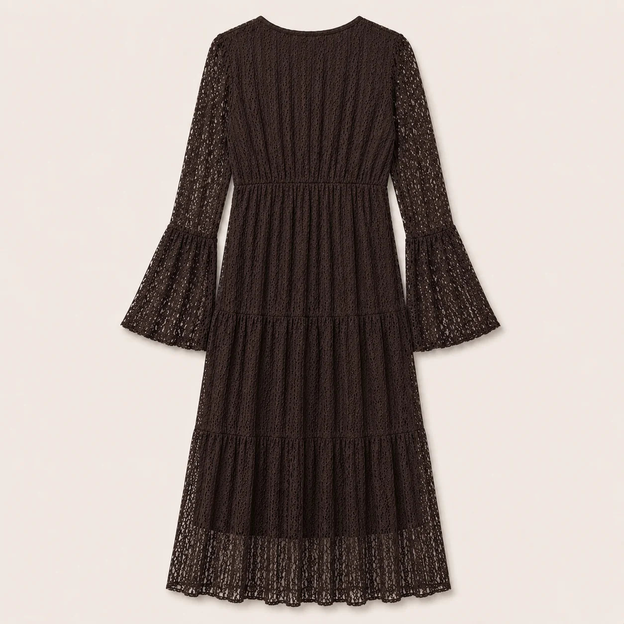 Women’s Boho Lace Tiered Maxi Dress