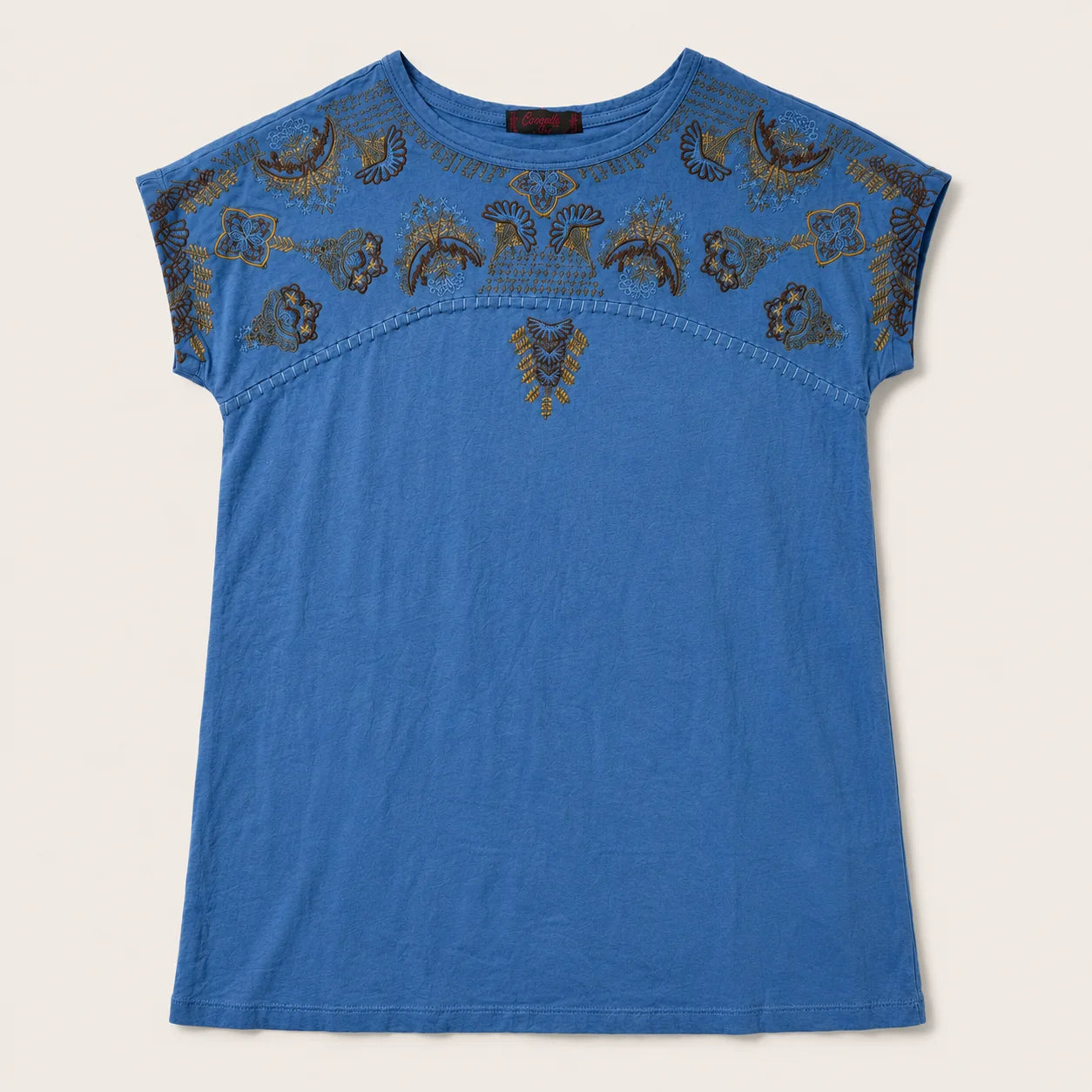 Western Embroidered Yoke Tee