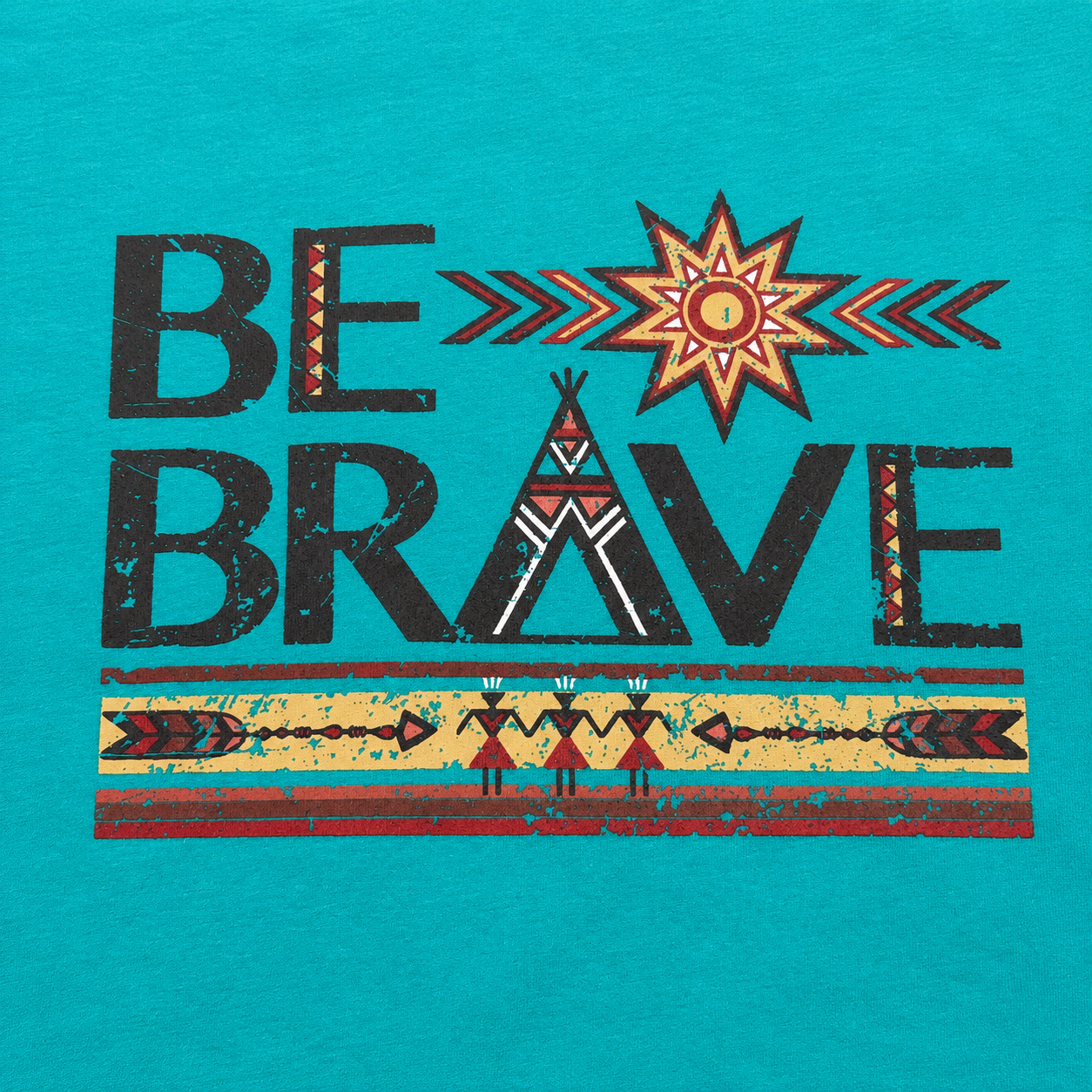 Cowgirl’s “Be Brave” Western Graphic Long Sleeve Tee