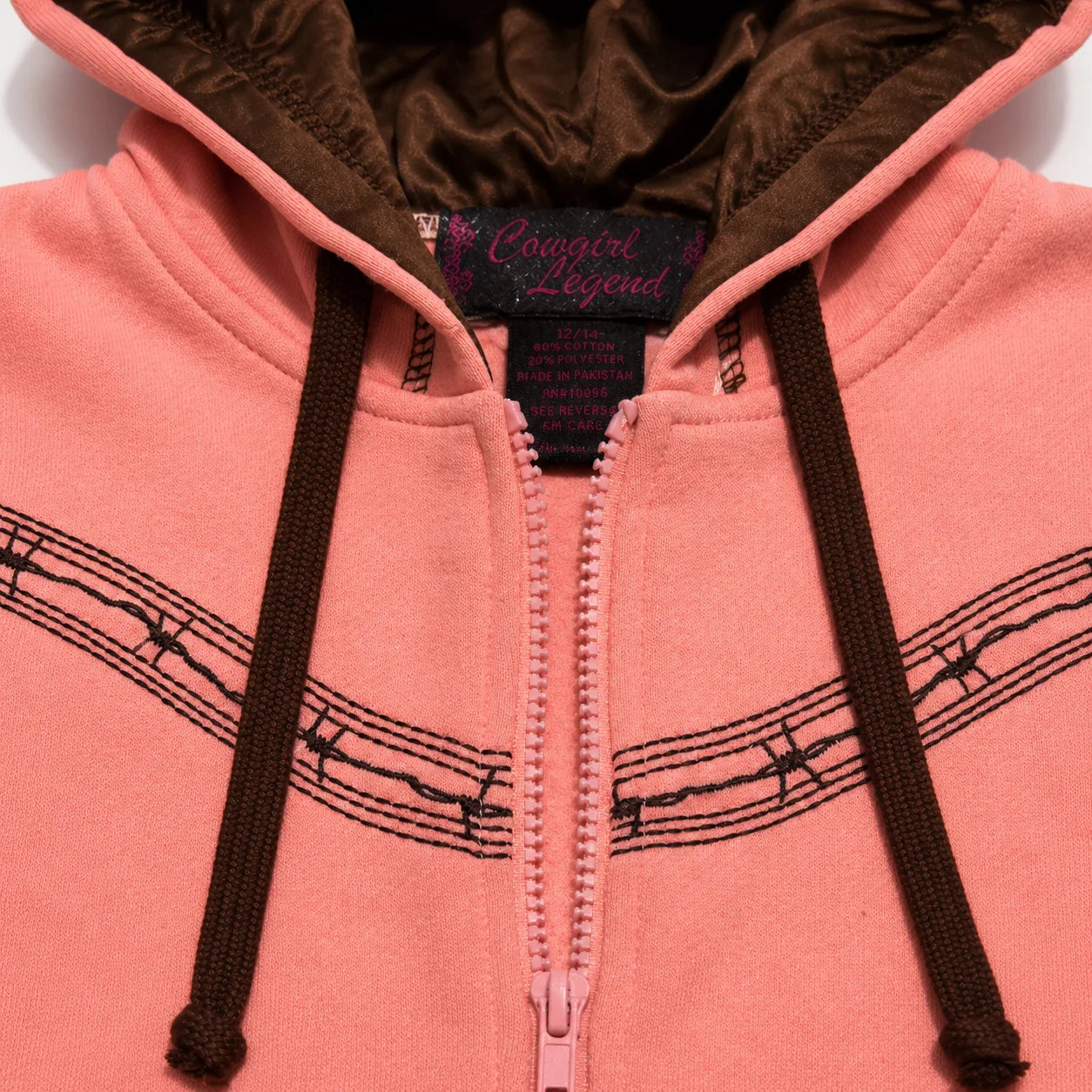 Girl's Rustic Ranch Full-Zip Kids Western  Hoodie