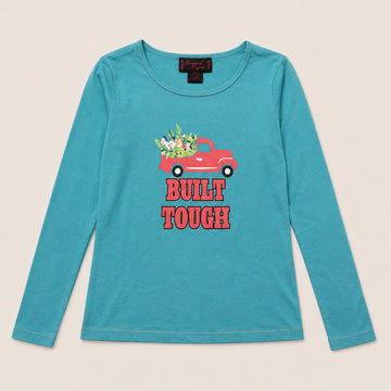 Cowgirl’s “Built Tough” Western Graphic Long Sleeve Tee