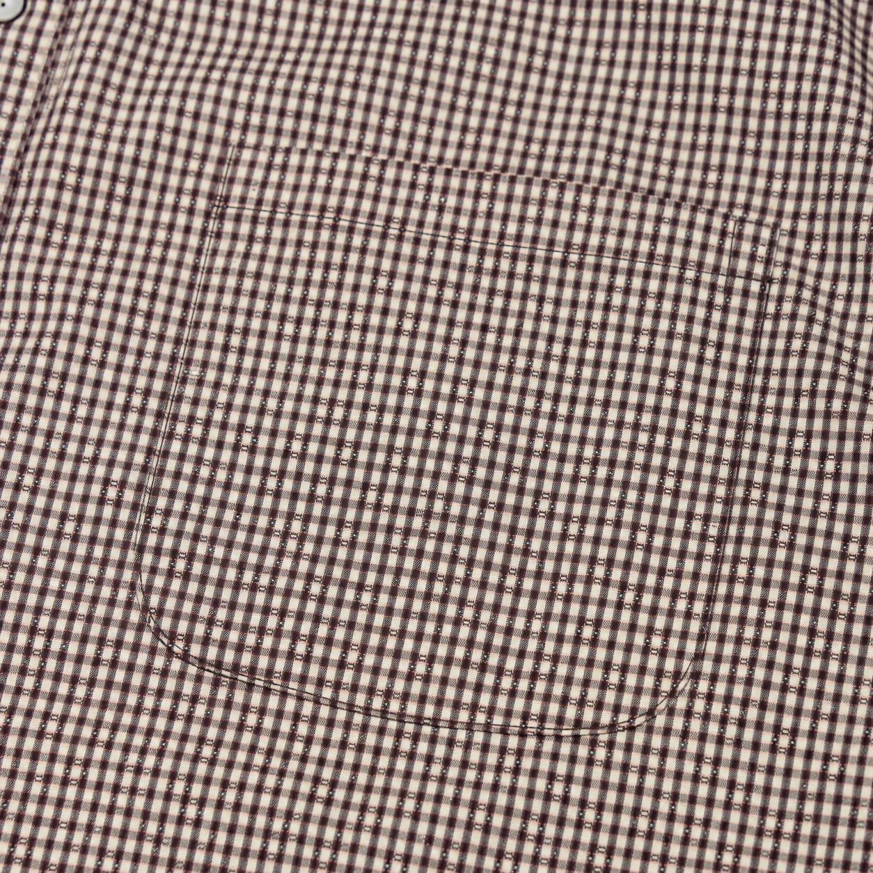 Men’s Burgundy Check Long Sleeve Cowboy Western Button Down Shirt