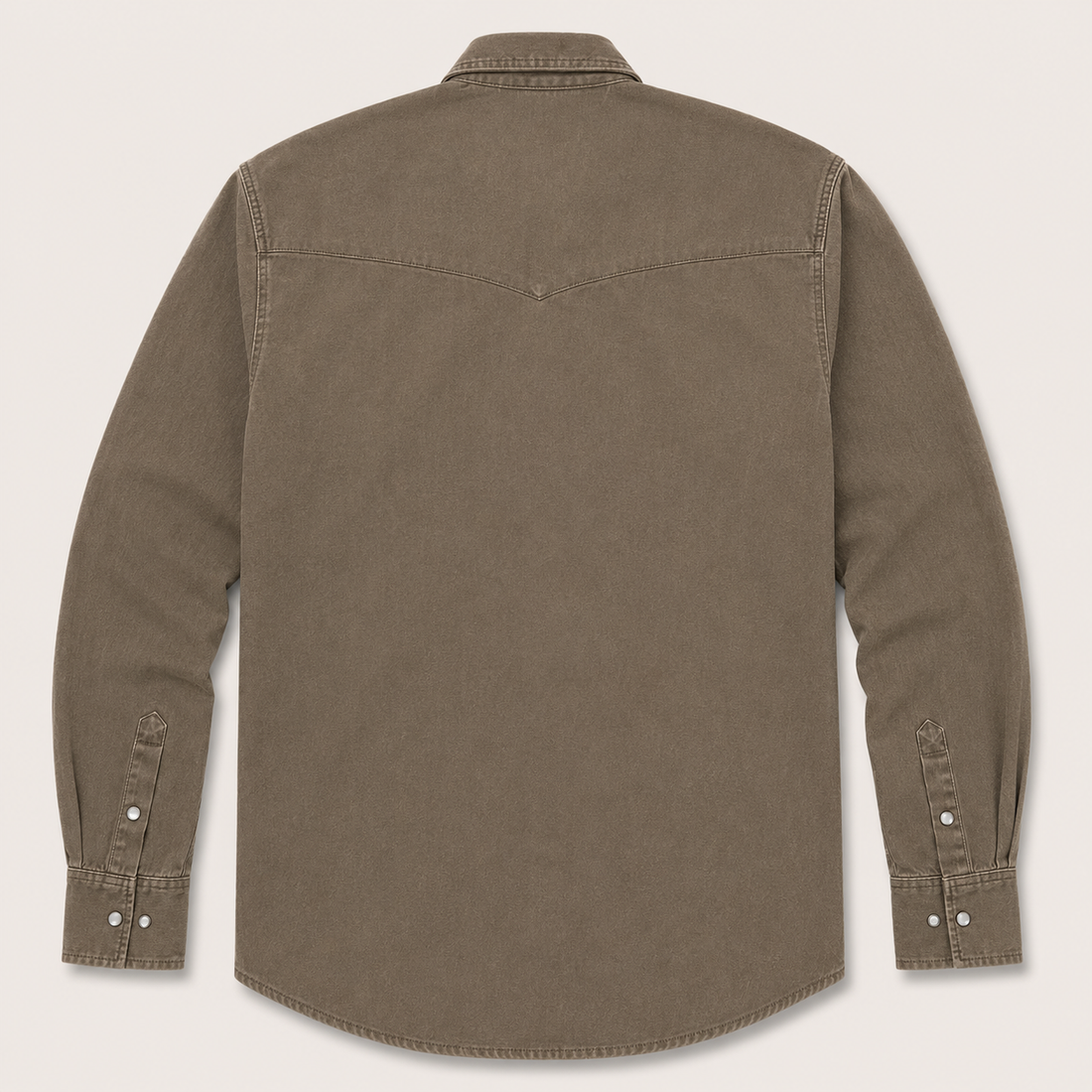 Men's Long Sleeve Olive Western Yokes Shirt