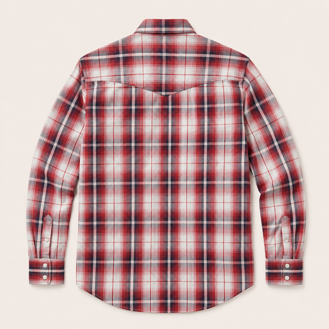 Men's Long Sleeve Plaid Western Yokes Shirt