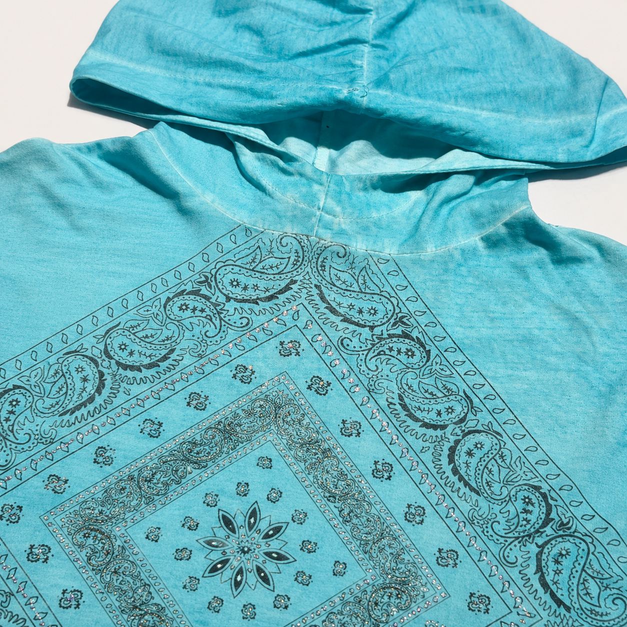Women’s Paisley Bandana Western Hoodie Pullover