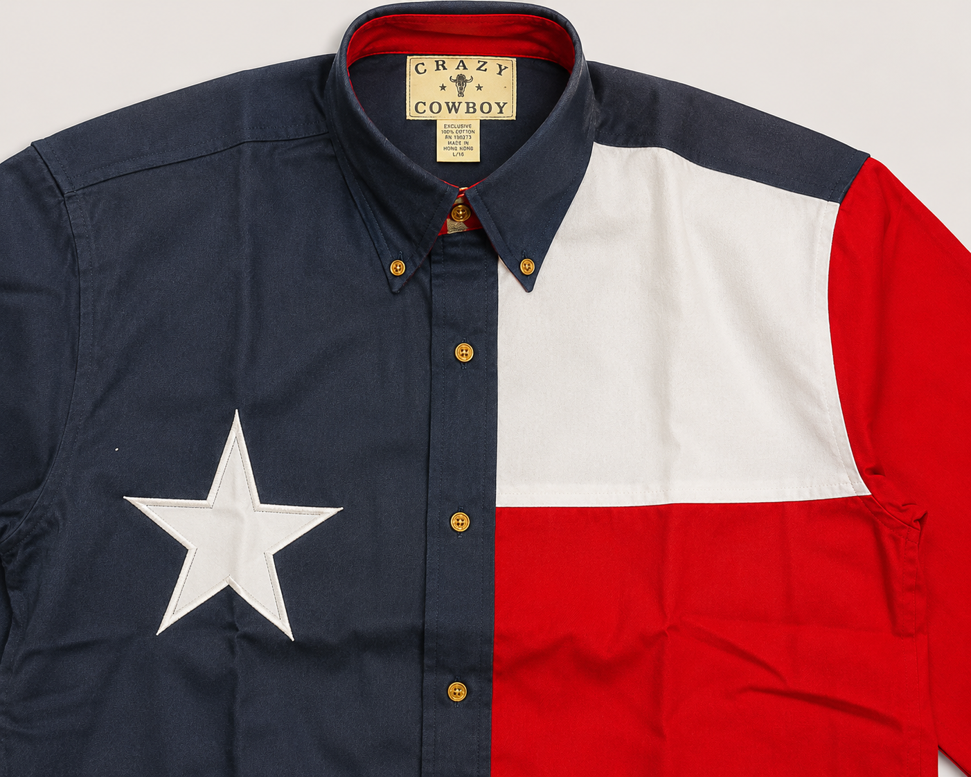 Men's Patriotic Western Button Down Shirt