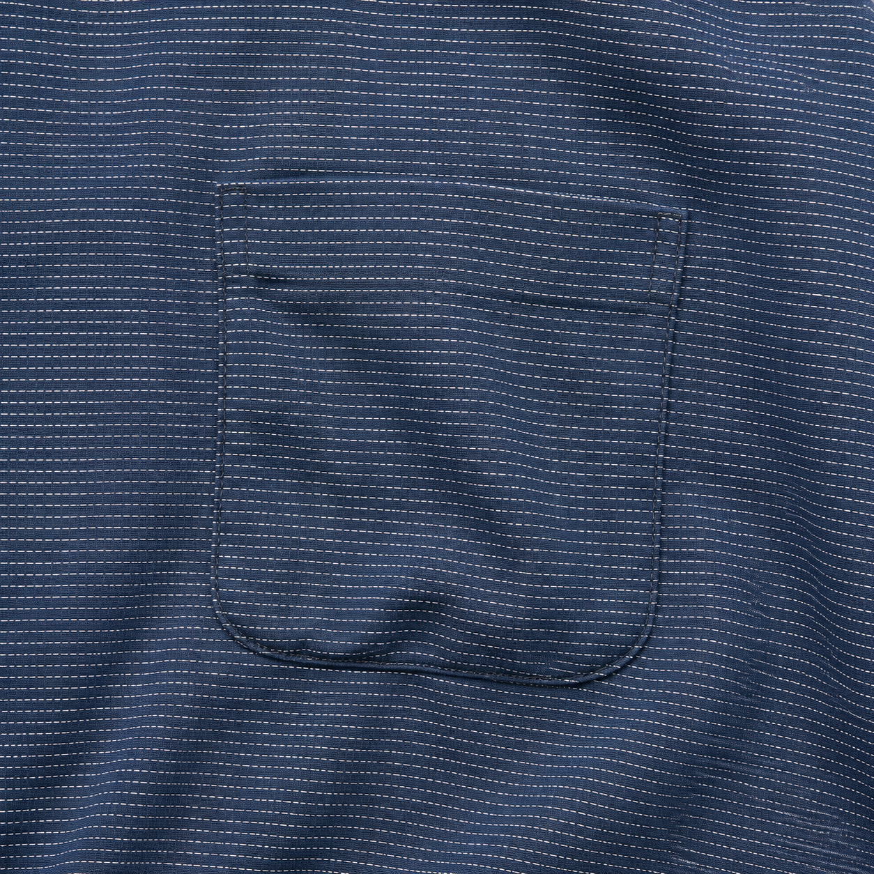 Men's Navy Micro Stripe Long Sleeve Button-Down Shirt
