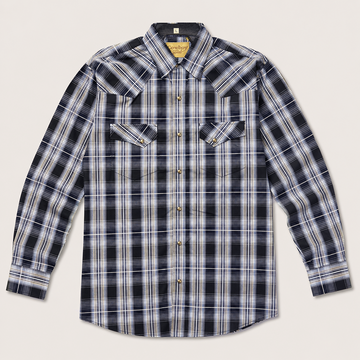 Cowboy Legend Men's Lavender Micro Check Western Shirt