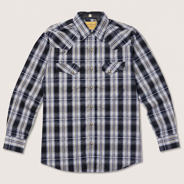 Cowboy Legend Men's Lavender Micro Check Western Shirt