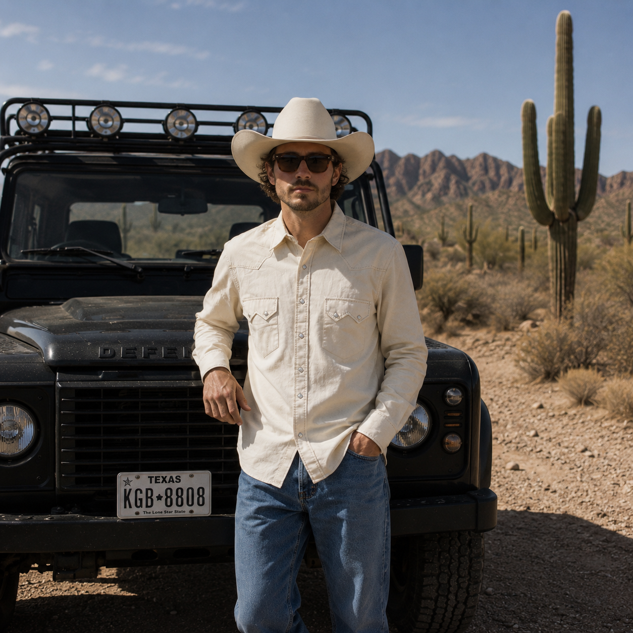 Classic Western Men's Solid Light Tan Western Snap Shirt .