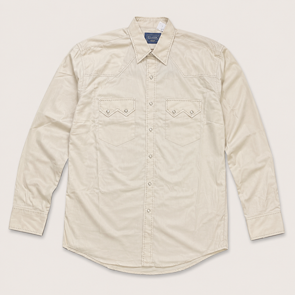 western-style long-sleeve button-up shirt 