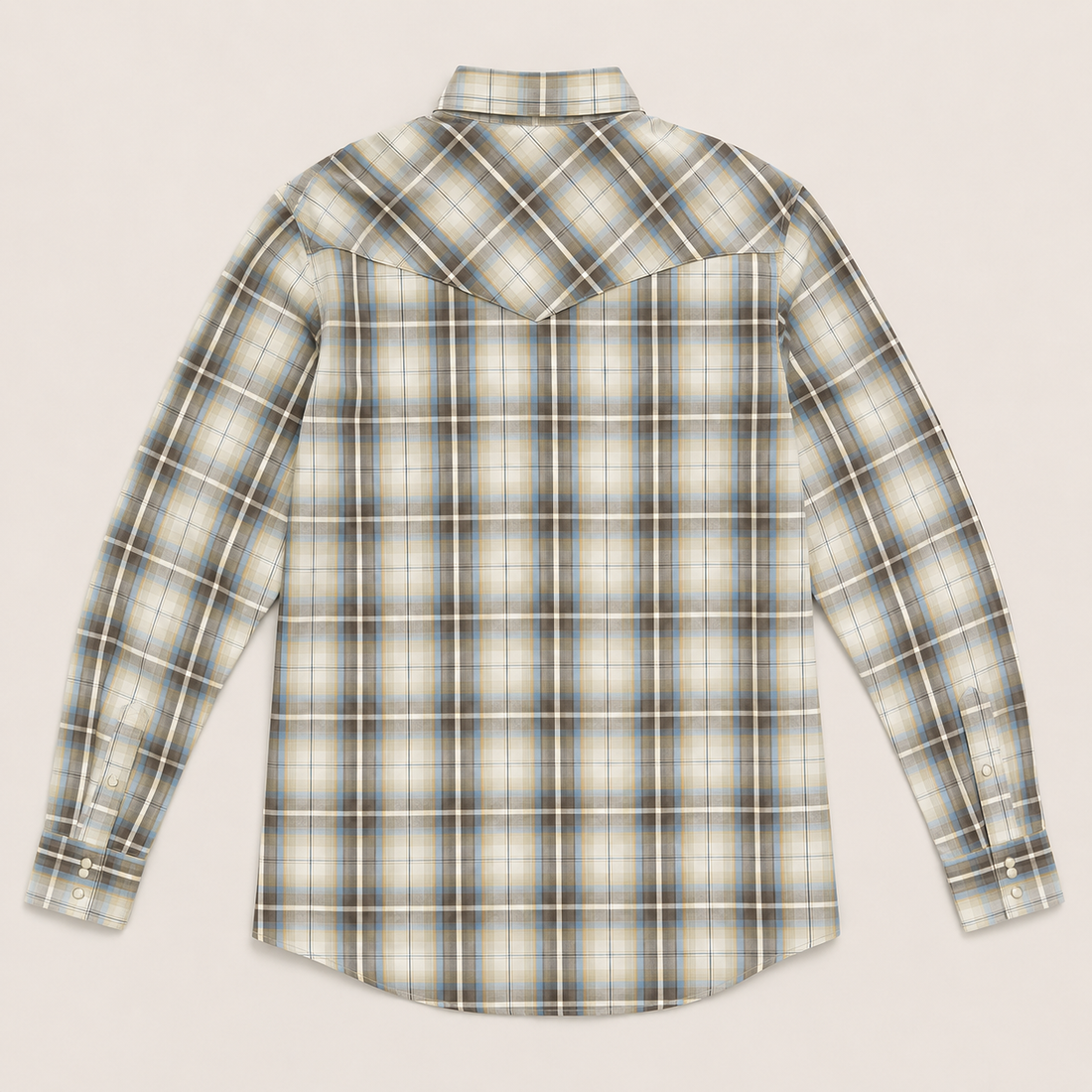 Cowboy Legend Men's Desert Sky Plaid Pearl Snap Western Shirt