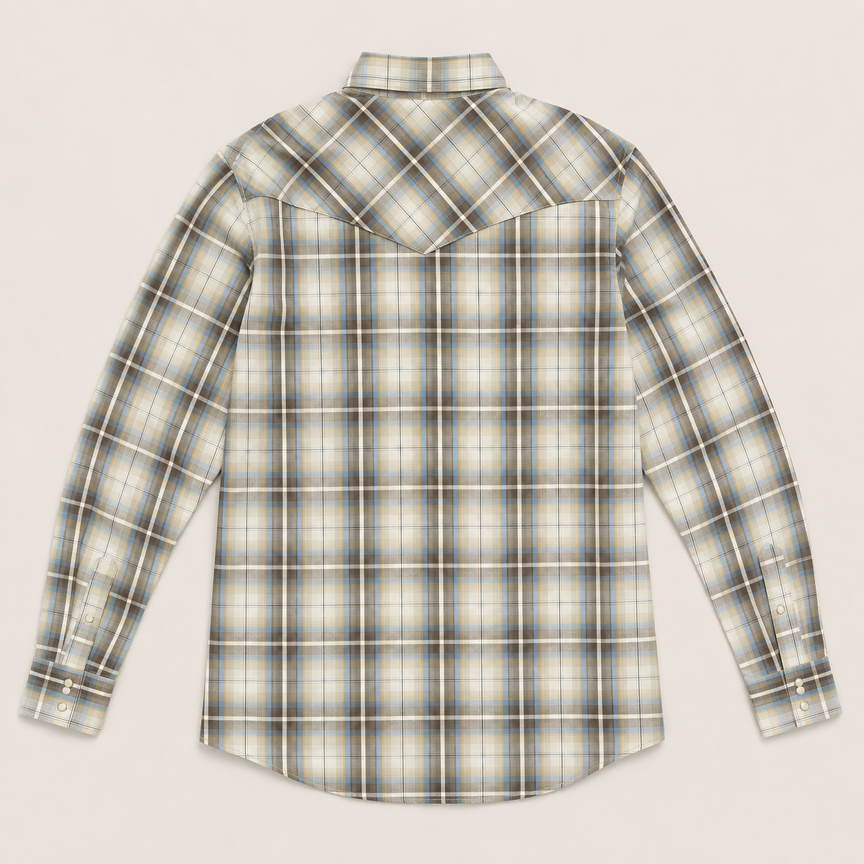 Cowboy Legend Men's Desert Sky Plaid Pearl Snap Western Shirt