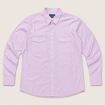 Cowboy Legend Men's Lavender Micro Check Western Shirt