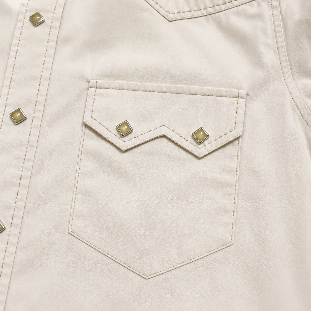 Classic Western Men's Classic Ecru Western Snap Shirt