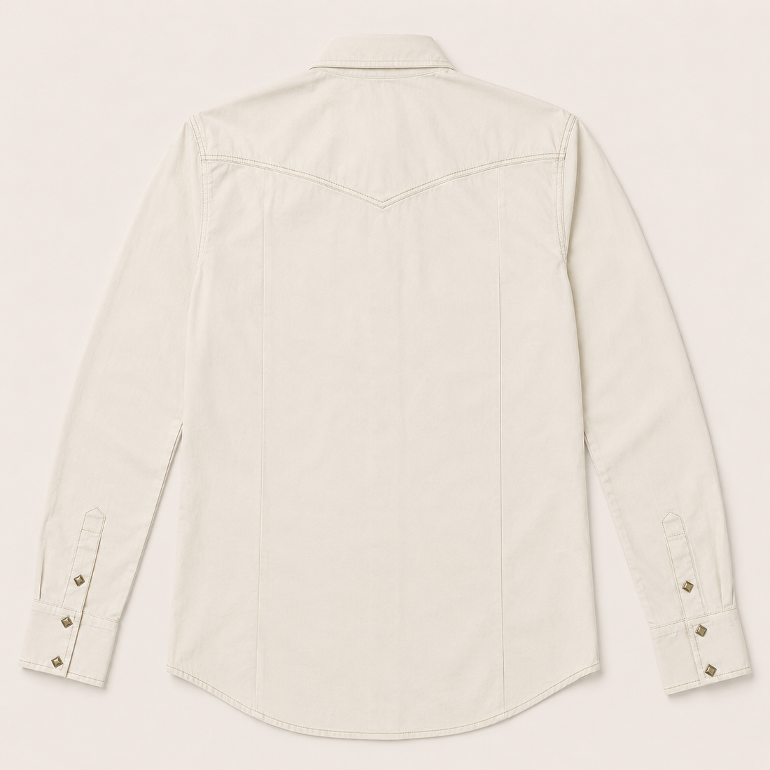 Classic Western Men's Classic Ecru Western Snap Shirt