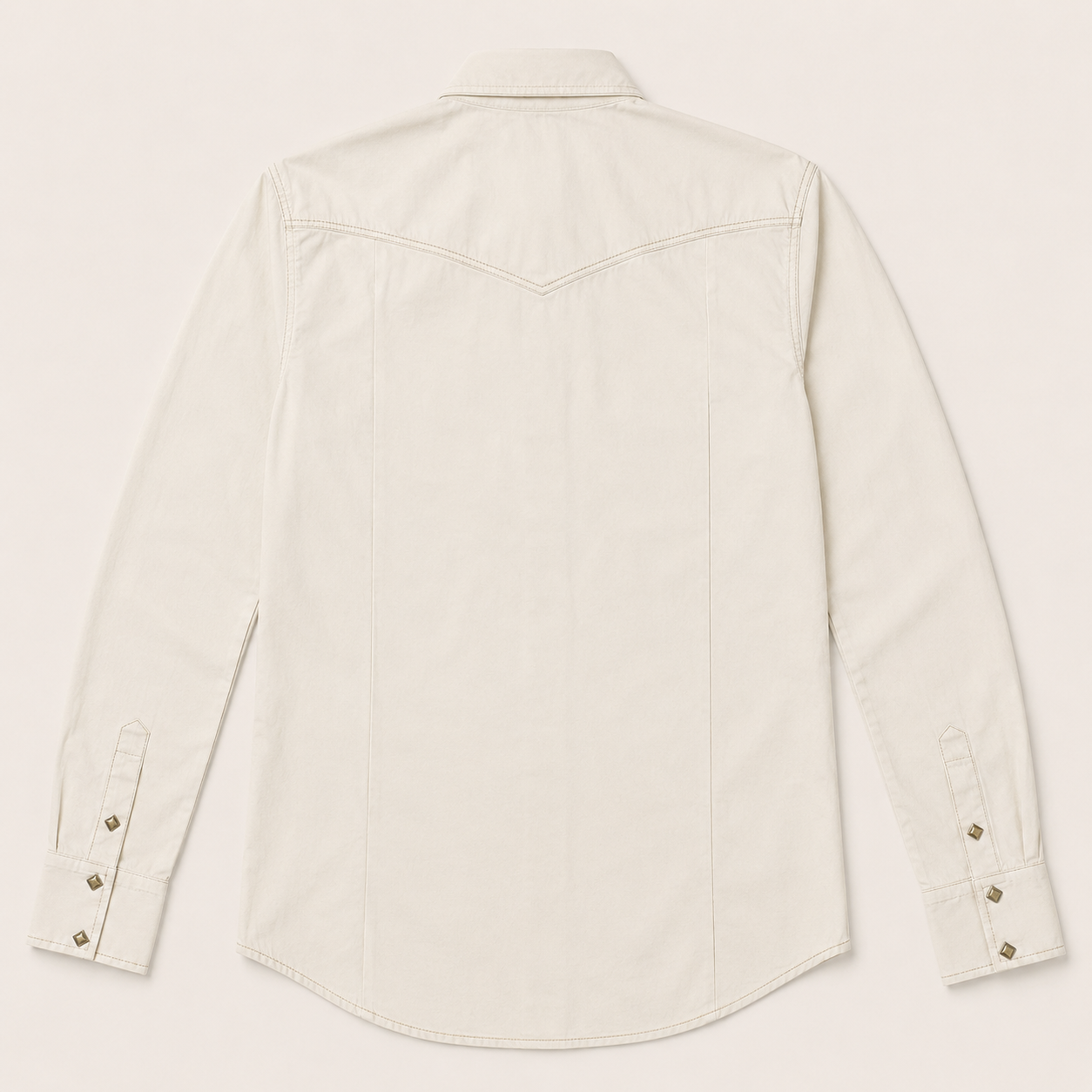 Classic Western Men's Classic Ecru Western Snap Shirt