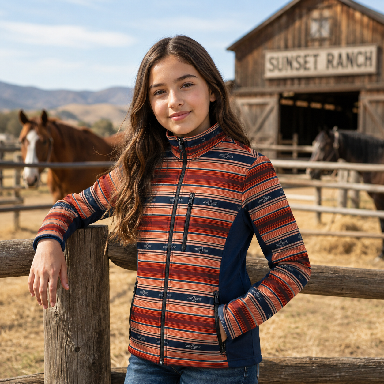 Girls Sunset Trail Bonded Jacket