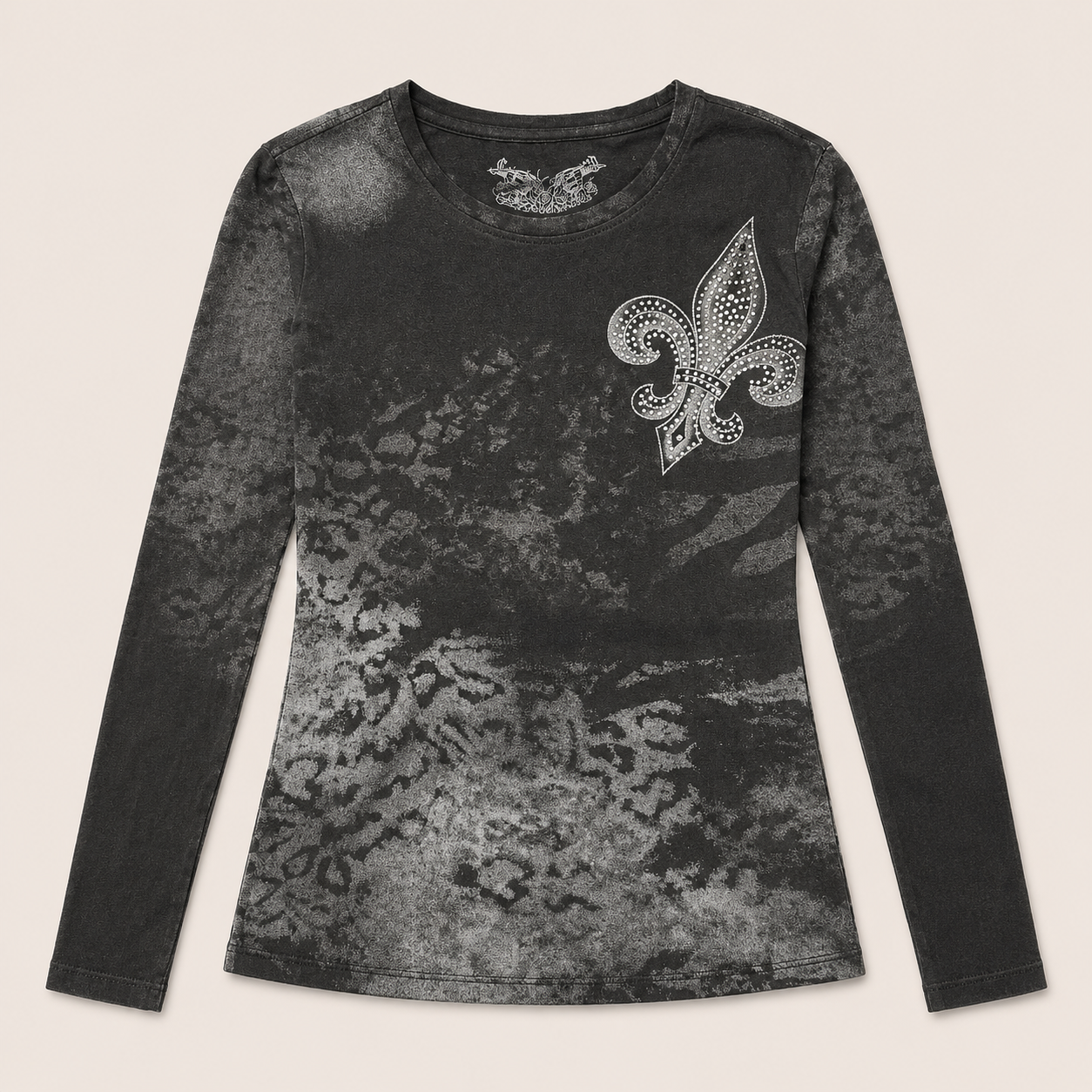 Ladie's Fleur De Lis Angel Wings Tee