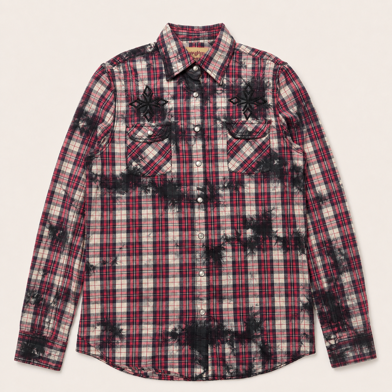 Ladie's Rebel Cross Plaid Snap Shirt