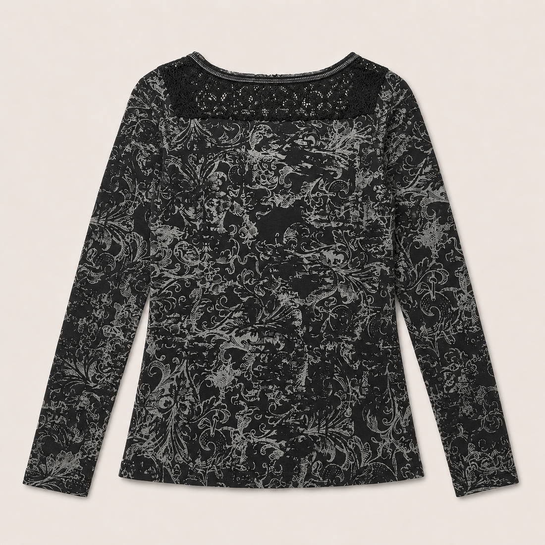 Ladie's Midnight Cross Rhinestone Top