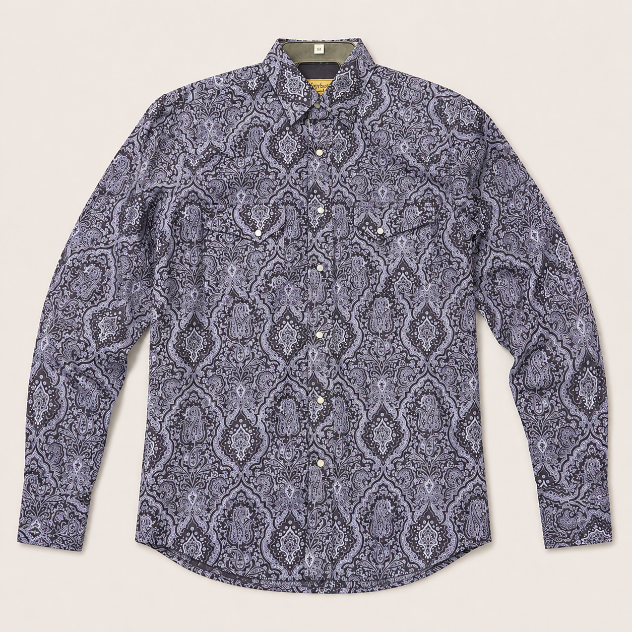 Cowboy Legend Men's Midnight Paisley Western Shirt
