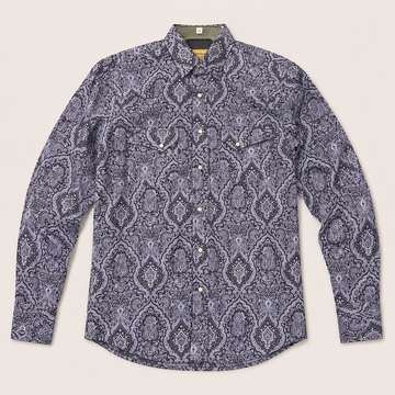 Cowboy Legend Men's Midnight Paisley Western Shirt
