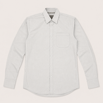 Cowboy Legend Men's Stone Grey/White Micro Print Snap Shirt