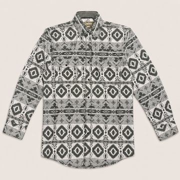 Cowboy Legend Men's Aztec Western Snap Shirt