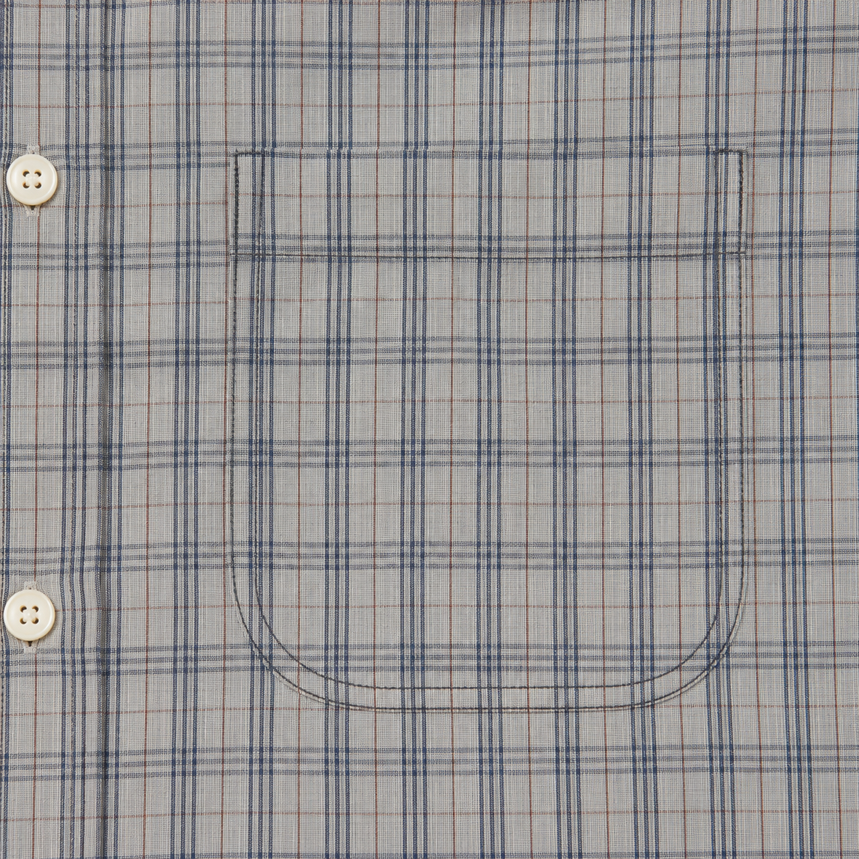 Men’s Grey Plaid Long Sleeve Cowboy Western Button Down Shirt