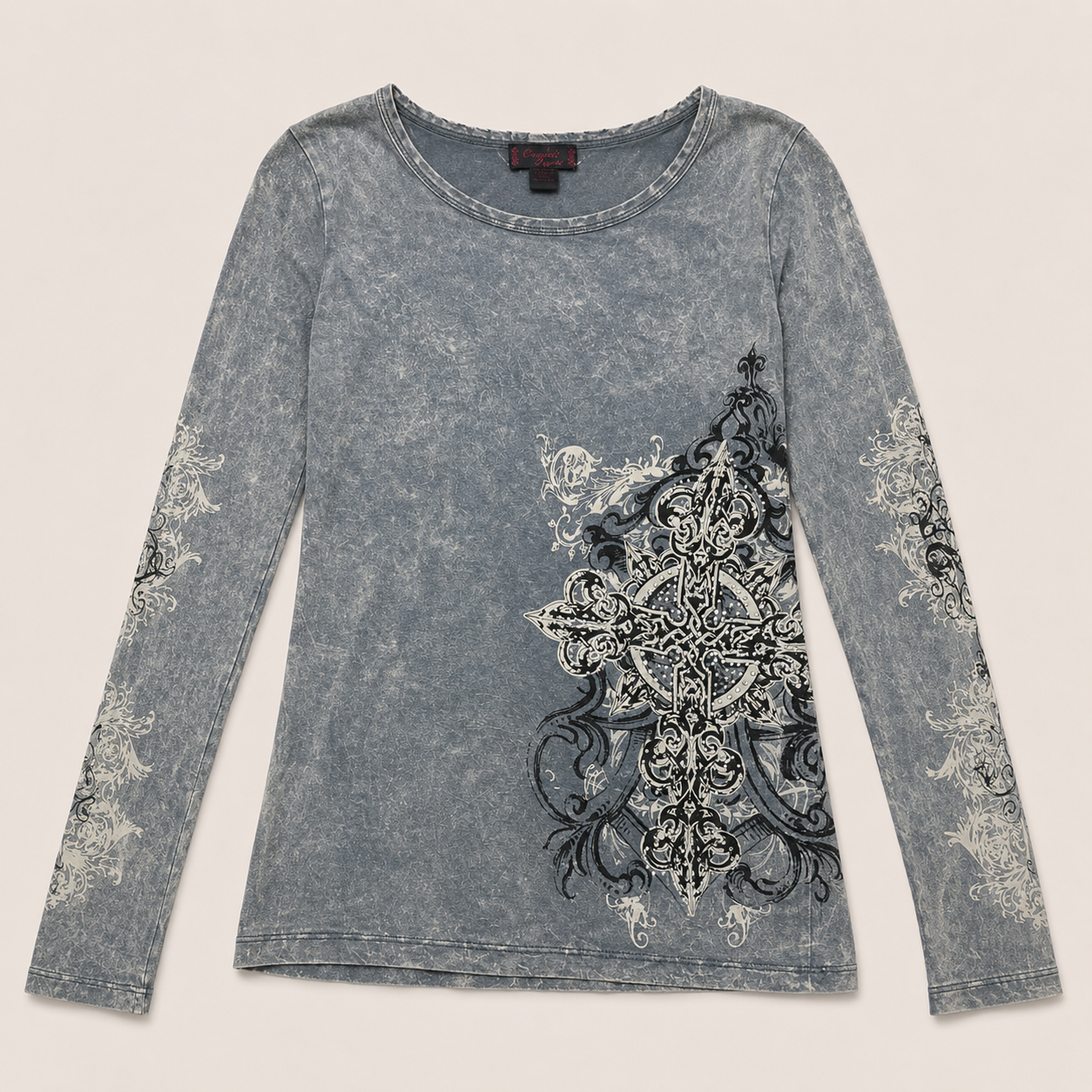 Ladie's Vintage Cross Graphic Tee
