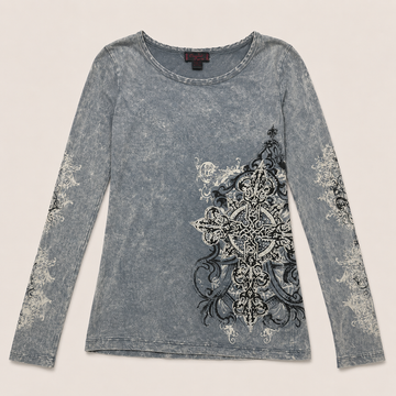 Ladie's Vintage Cross Graphic Tee