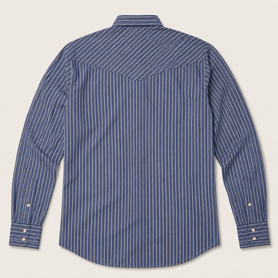 Cowboy Legend Blue Stripe Western Snap Shirt