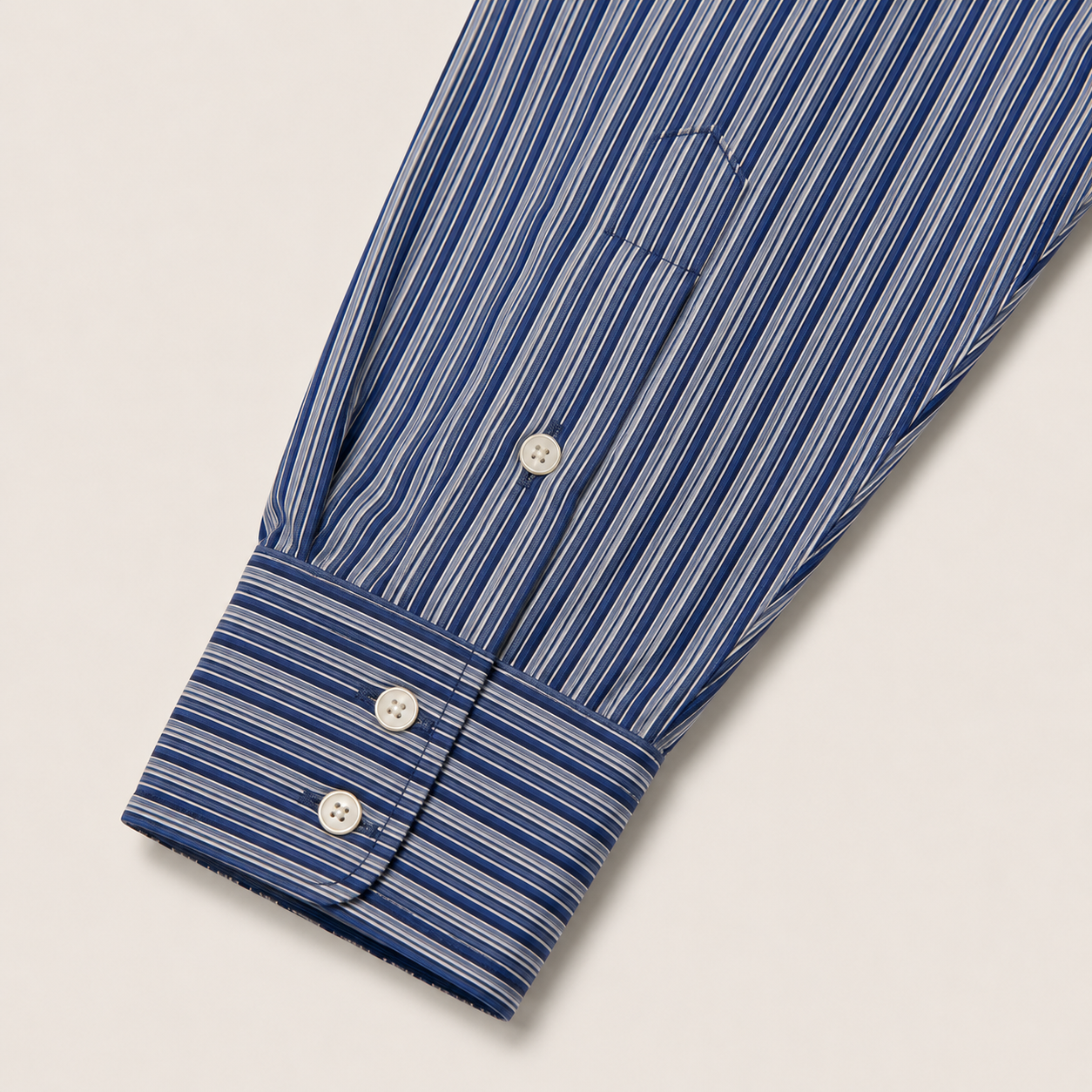 Men's Blue Stripe Long Sleeve Cowboy Western Snap Shirt