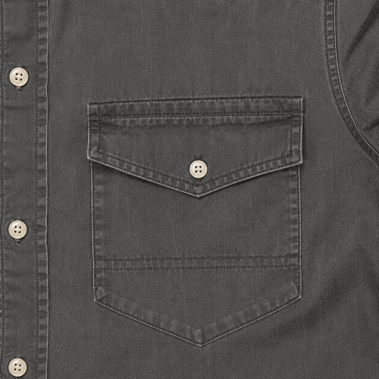 Cowboy Legend Washed Charcoal Western Shirt